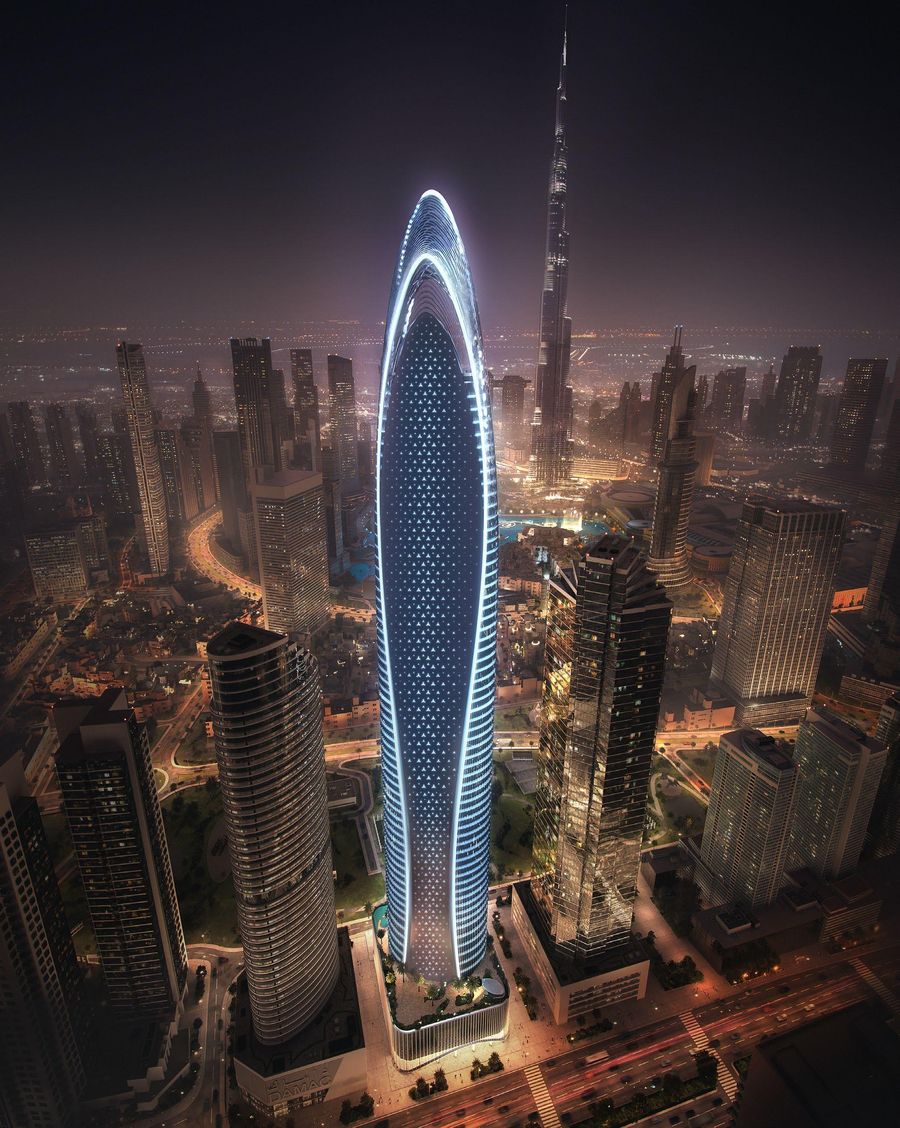 Mercedes-Benz Places tower over Downtown Dubai