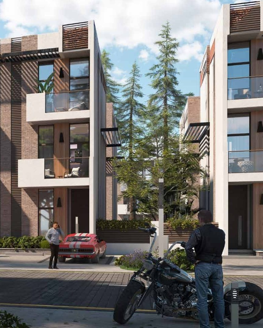 R. Hills townhouses render, Dubailand